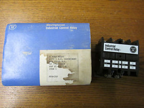 NEW NOS Westinghouse ARD420S 4 Pole Relay 2 N.O. 120VDC