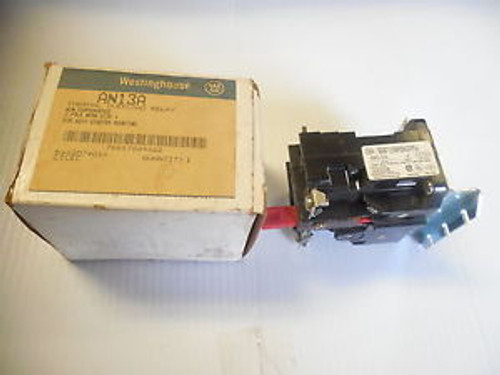 NEW WESTINGHOUSE THERMAL OVERLOAD RELAY 600V AN13A 3 POLE SIZE 1