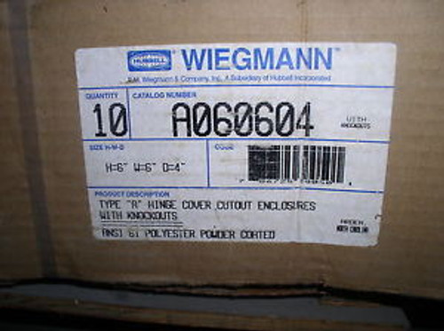 Wiegmann A060604 Pull/Junction Enclosure Box  CASE OF 10 UNITS NEW