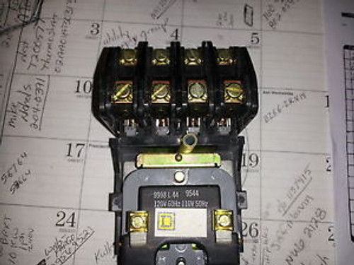 SQUARE D 8903LO40V02 4 P 30A 120V COIL ELECTRIC HELD  CONTACTOR NEW NO BOX #B11