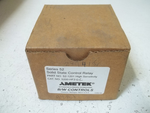 AMETEK 52-HF2 SOLID STATE CONTROL RELAY NEW IN A BOX