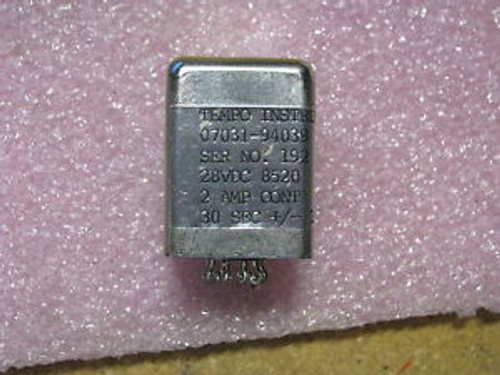 TEMPO INSTRUMENTS RELAY 28VDC # 577R620H14 NSN: 5945-00-367-4062