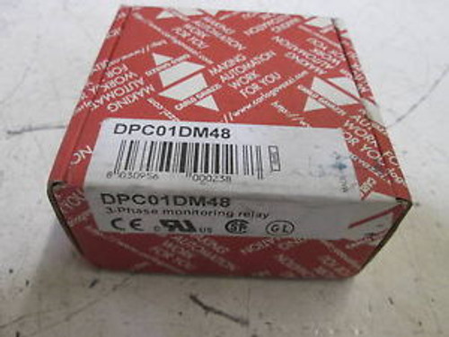 CARLO GAVAZZI DPC01DM48 PHASE MONITORING RELAY NEW IN A BOX