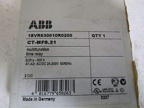 ABB TIME RELAY CT-MFS.21 / 1SVR630010R0200 NEW IN BOX