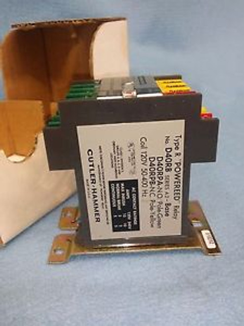 Cutler Hammer Type R Powered Relay 120 VAC D40RR43A