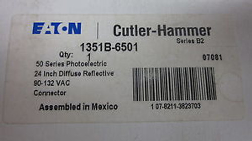 Cutler Hammer 50 Series Photoelectric 24 inch Diffuse Reflective 1351B-6501