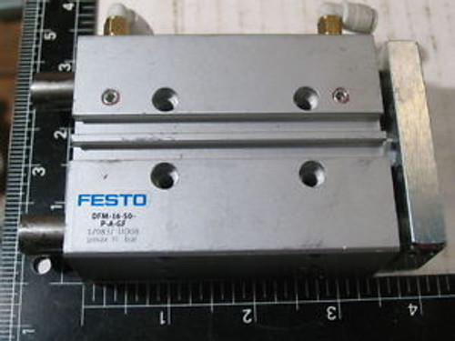 One FESTO  #DFM-16-50-P-A-GF 170837, Guided Cylinder One FESTO  #DFM-16-50-P-A-GF 170837, Guided Cylinder