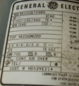 NNB General Electric AC Condenser Fan Motor Carrier HD52VE214 5K48UG798BS