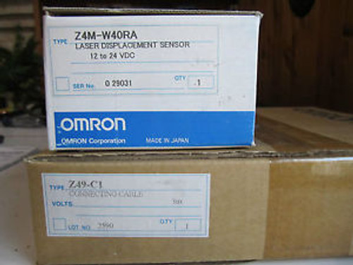 New Omron LASER Displacement - Measurement Sensor Z4M-W40RA, Z4M-S40R