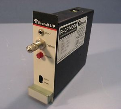 Brandt I/P Pi-CPT4000 Current to Pressure Tansducer Pi-CPT 4133 NWOB