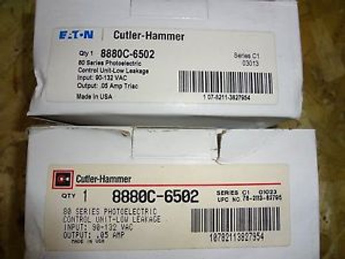 New Cutler Hammer EATON Opcon 80 Series Photoelectric Control Unit 8880C-6502