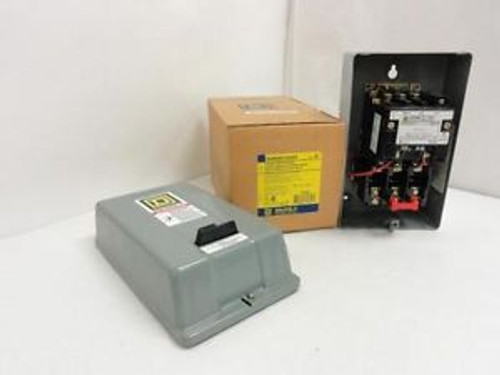 143252 New In Box, Square D 8536SAG12V02S Starter 9A 3P 600V Max, Coil: 120V