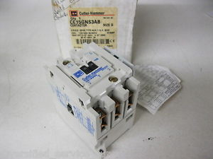 Cutler Hammer CE15GNS3AB Contactor 3 pole Size G 120v coil 37 amp 25 hp/460v NEW