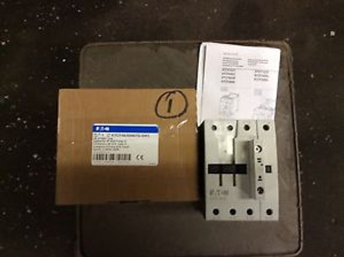 Eaton contactor, #XTCF063D00TD-GR1, 24-27vdc coil, 4P, 63amp, new in box