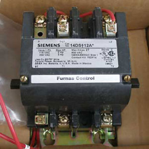 New Siemens 14DS+12AA Size 1 Starter 115V 2HP Open