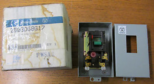 NEW NOS Westinghouse 2603D68G17 Manual Motor Starter 1PH 115-230VAC 2HP