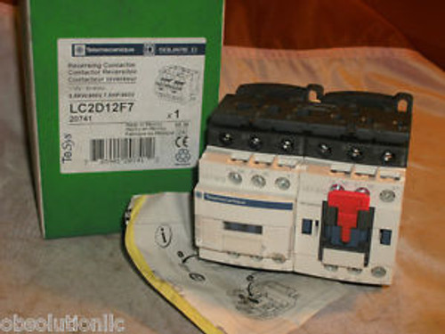 Telemecanique LC2D12F7 REVERSING CONTACTOR 5.5KW/400V/7.5HP/460V NEW