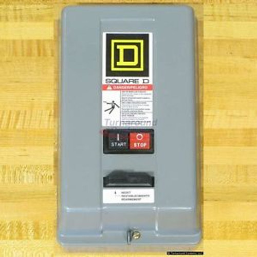 Square D 8536SBG2V02AS Starter, Size 0, 120 VAC Coil, Start/Stop Buttons, NEW