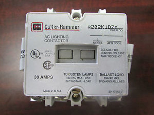 CUTLER-HAMMER A202K1DZM AC Lighting Contactor 30 AMPS