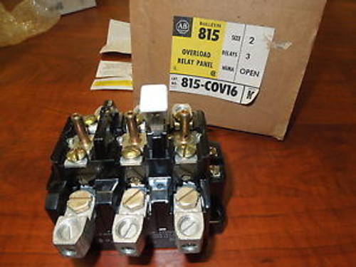 Allen Bradley Size 2 Overload Relay Panel 815-COV16