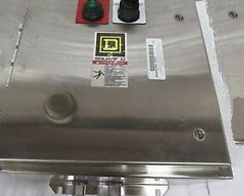 SQUARE D STARTER 8526SCW13V81CF4P2T SIZE 1 IN STAINLESS ENCLOSURE NEW