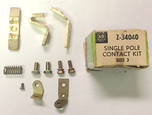 Four  Allen Bradley Z-34040 Single Pole Contact Kits Size 3