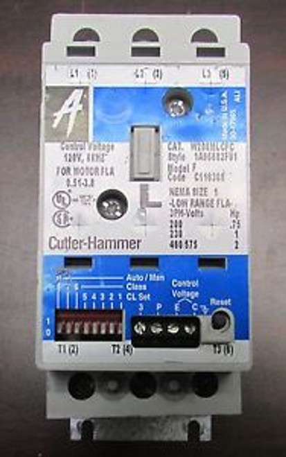 Cutler Hammer W200MLCFC Starter 120V Nema Size 1