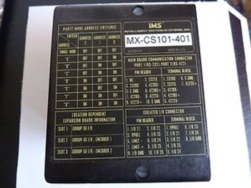 IMS MICRO LYNX 4 MX-CS101-401 Servo Stepper Motor Controller NEW