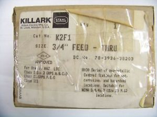 Killark #K2F1A #8030/114 Amber Pilot Light 8030 Series New 3/2