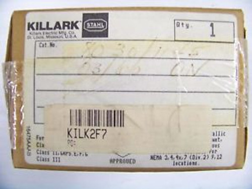 Killark #K2F7 #8030/114 Pushbutton Black 8030 Series N New 3/2