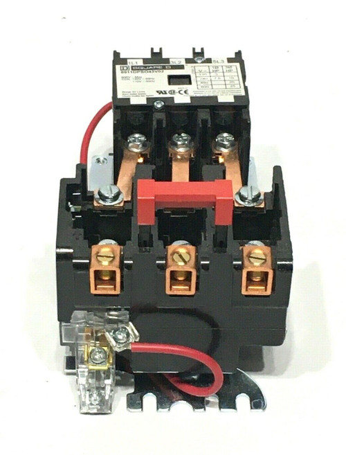 SQUARE D 8911DPSO43V02 DP Open Motor Starter, 3 Pole 3 Phase 40A, 120V Coil