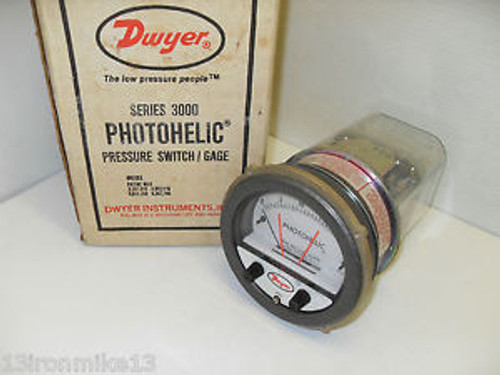 NEW DWYER 3025C PHOTOHELIC PRESSURE SWITCH/GAGE NOS  FAST SHIPPING