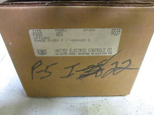 UNITED ELECTRIC P800-6BS TEMPERATURE CONTROL -40 TO 120 FAS IS NEW IN A BOX