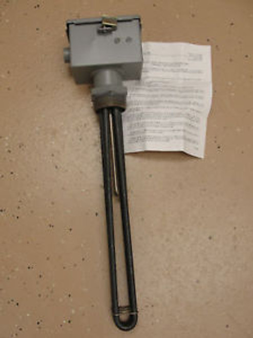 Accutherm screw plug immersion heater 422-80-230-F-1, Element 3 ph, Stat 240 V.