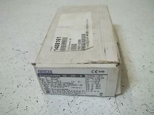 WIKA IS-20-S PRESSURE TRANSMITTER 0-3000 PSI NEW IN A BOX