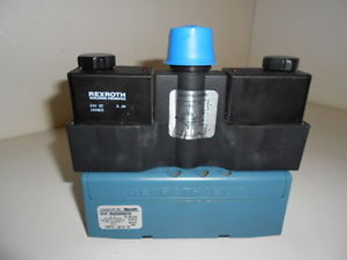 NOS REXROTH SIZE 1 PNEUMATIC CERAM VALVE R432006379 150PSI 3.0-10BAR 24VDC