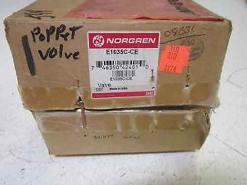 NORGREN E1035C-CE VALVE NEW IN A BOX