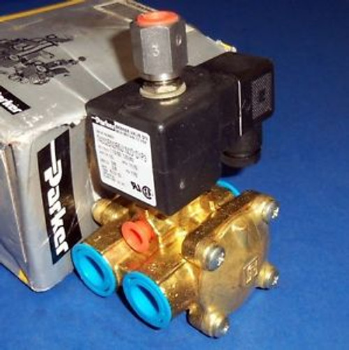 PARKER 3/8NPT, 110/120V, 10W, 50/60HZ SOLENOID VALVE 74332BN3RNJ1N0D1D1P3 NEW