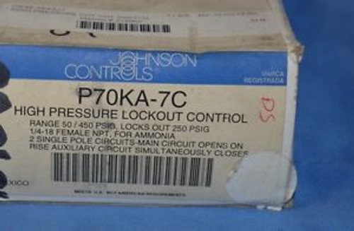 Johnson Controls P70KA-7C High Pressure Lockout Control new