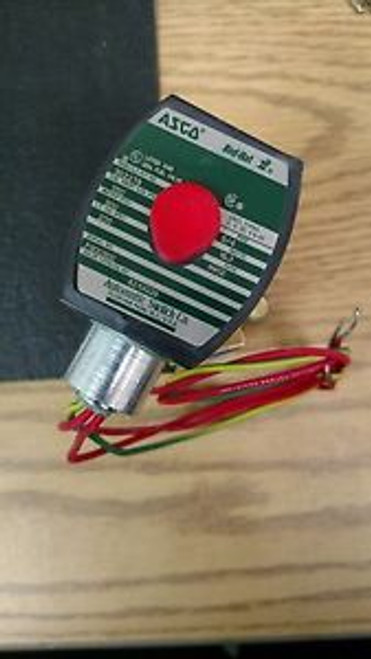 NEW ASCO RED HAT 8210G26 120/60 VAC 3/4 PIPE 2-WAY SOLENOID VALVE