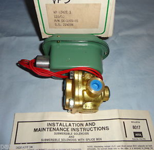 Asco 8342C 1 Electric Solenoid Valve SK-1955-48 1/4 NPT 120VAC 8342C1 NEW