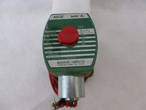 Asco 1/2 8210G87E 8210G087E s.s. air/water/lt oil solenoid valve, 120v-new A704