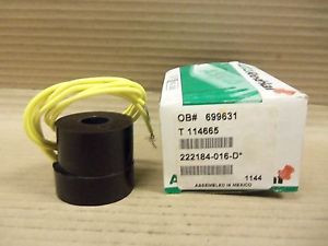 New Asco Red Hat 222184-016-D 222184016D 222184-016D 125V Dc Solenoid Coil