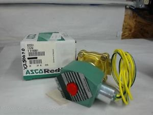 ASCO RED HAT 8222G, 3/8 FNPT SOLENOID VALVE, WITH MP-C-082 SOLENOID, 115 VAC
