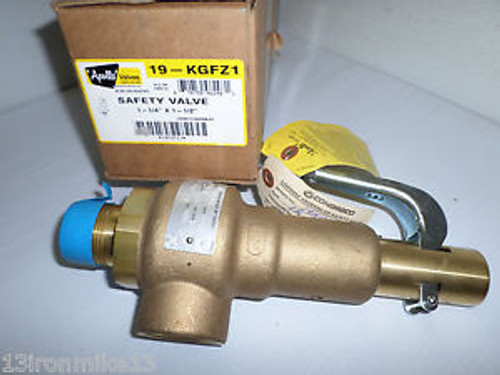 NEW APOLLO 19-KGFZ1 CONBRACO 1-1/4 X 1-1/2 BRASS/BRONZE SAFETY VALVE 19KGF-A