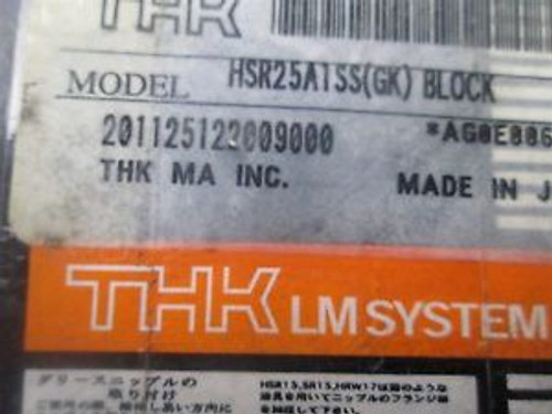 THK HSR-25 HSR25A1SSGK Bearing Block new