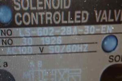 New Daikin Solenoid Controlled Valve LS-GO2-2BA-30-EN