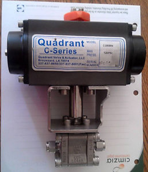 QUADRANT PNEUMATIC ACTUATOR C-250SR4 1/4 SS Tylok valve  NEW