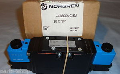 Norgren V42B5GGA-C333A Electric Solenoid Valve Pnuematic 24VDC V42B5GGAC333A NEW