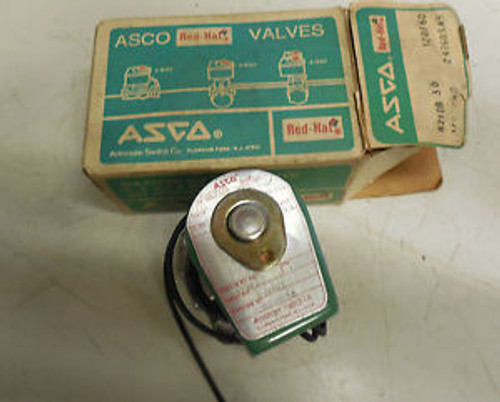 ASCO RED-HAT STAINLESS S/S SOLENOID VALVE 8210B 3 0 8210B30 1/2 NPT 125 PSI New